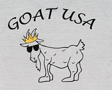 Load image into Gallery viewer, Big GOAT USA-Fit T-Shirt::Heather White