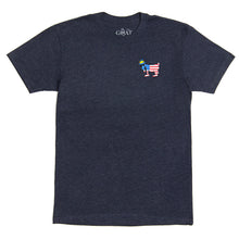 Load image into Gallery viewer, Big GOAT Freedom T-Shirt::Navy
