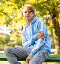 Load image into Gallery viewer, Hooded Sweatshirt (With Stripe):: Carolina Blue
