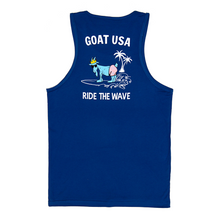 Load image into Gallery viewer, Ride The Wave Tank Top:: Royal
