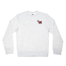 Load image into Gallery viewer, Santa Crewneck::Heather White
