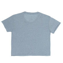 Load image into Gallery viewer, Signature Logo Crop Top::Stonewash Denim
