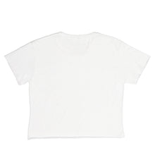 Load image into Gallery viewer, Signature Logo Crop Top::White
