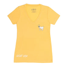 Load image into Gallery viewer, OG V-Neck T-Shirt::Banana Cream
